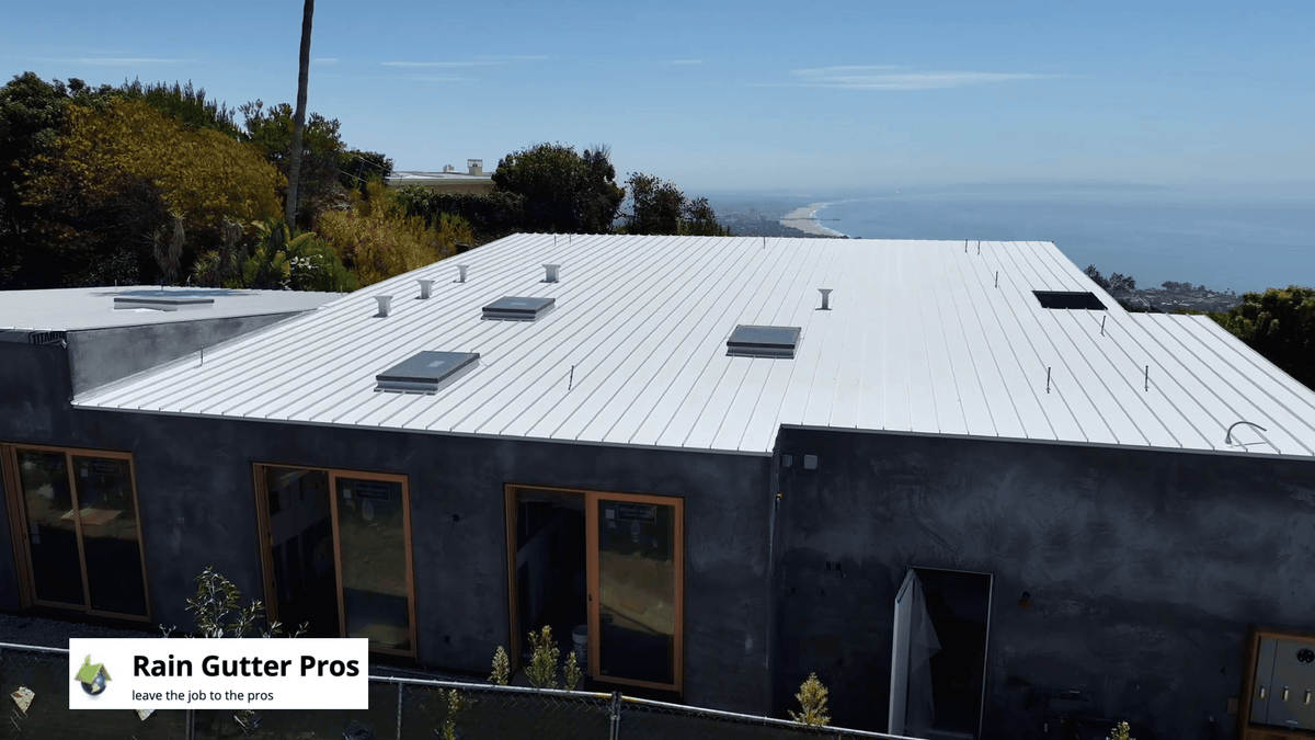 Pacific Palisades Metal Roofing Project Showcase: Solar White Standing Seam